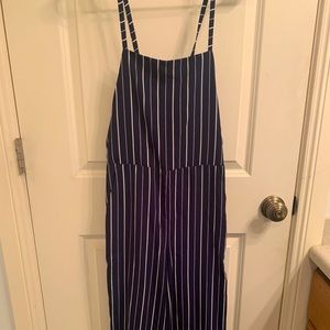 Navy & White Striped Jumper